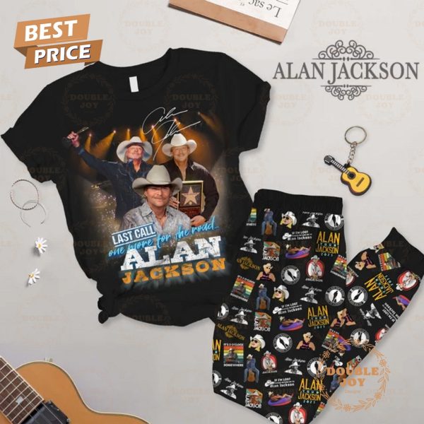 Last Call One More For The Road… Alan Jackson Limited Edition Fleece Pajamas Set
