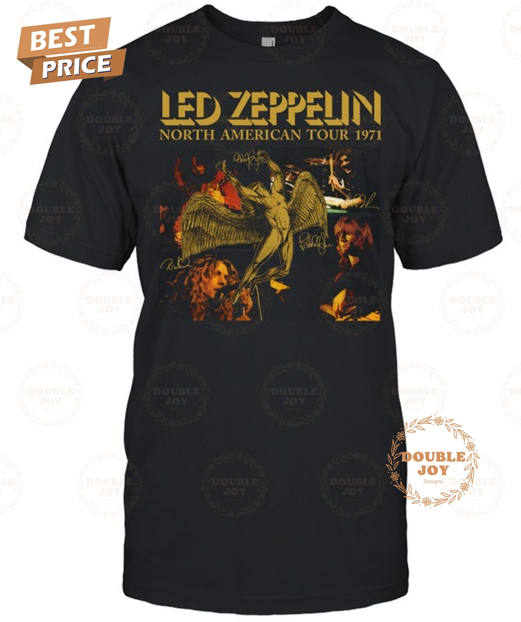 Led Zeppelin North American Tour 1971 Limited Edition T-Shirt Led Zeppelin North American Tour 1971 Limited Edition T-Shirt