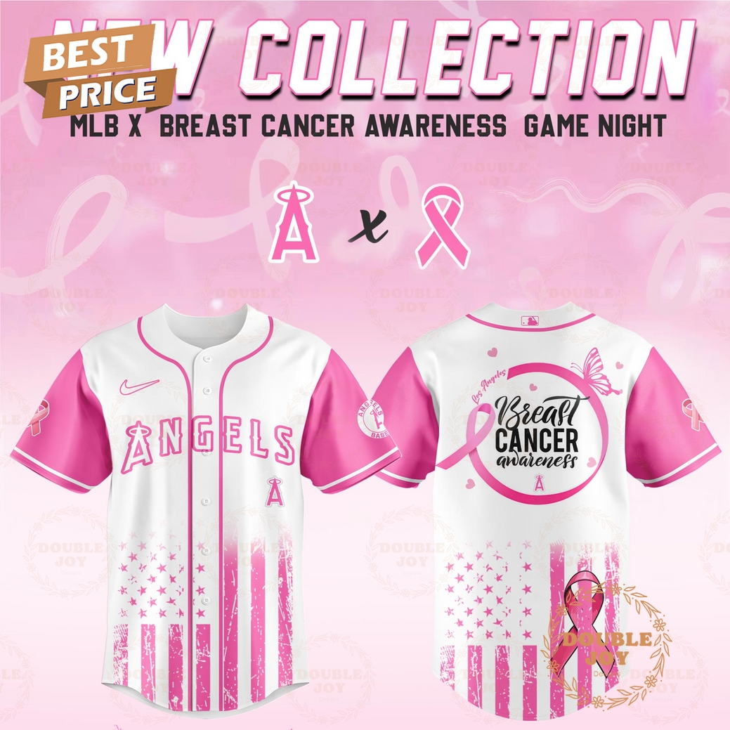Los Angeles Angels 2025 Breast Cancer Awareness Game Night Special Edition Baseball Jersey Los Angeles Angels 2025 Breast Cancer Awareness Game Night Special Edition Baseball Jersey