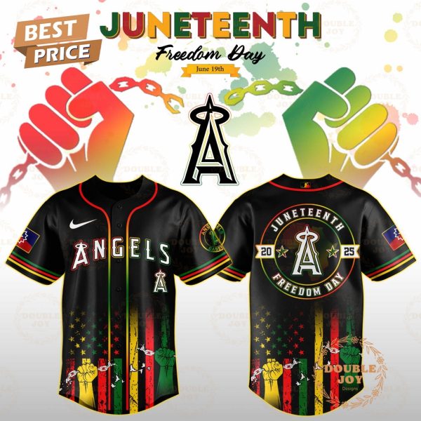 Los Angeles Angels Juneteenth Freedom Day 2025 Special Edition Baseball Jersey