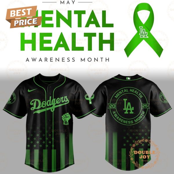 Los Angeles Dodgers Mental Health Awareness Month 2025 Limited Edition Baseball Jersey