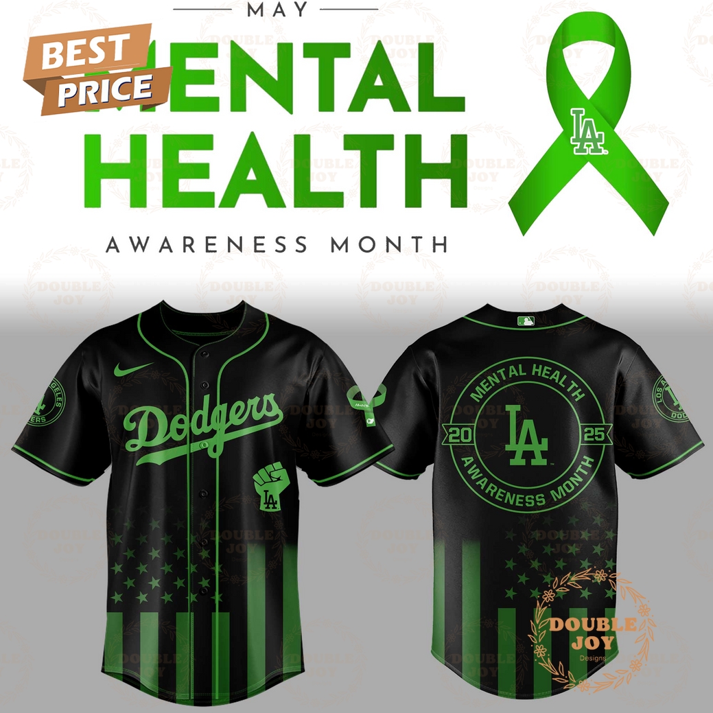 Los Angeles Dodgers Mental Health Awareness Month 2025 Limited Edition Baseball Jersey Los Angeles Dodgers Mental Health Awareness Month 2025 Limited Edition Baseball Jersey
