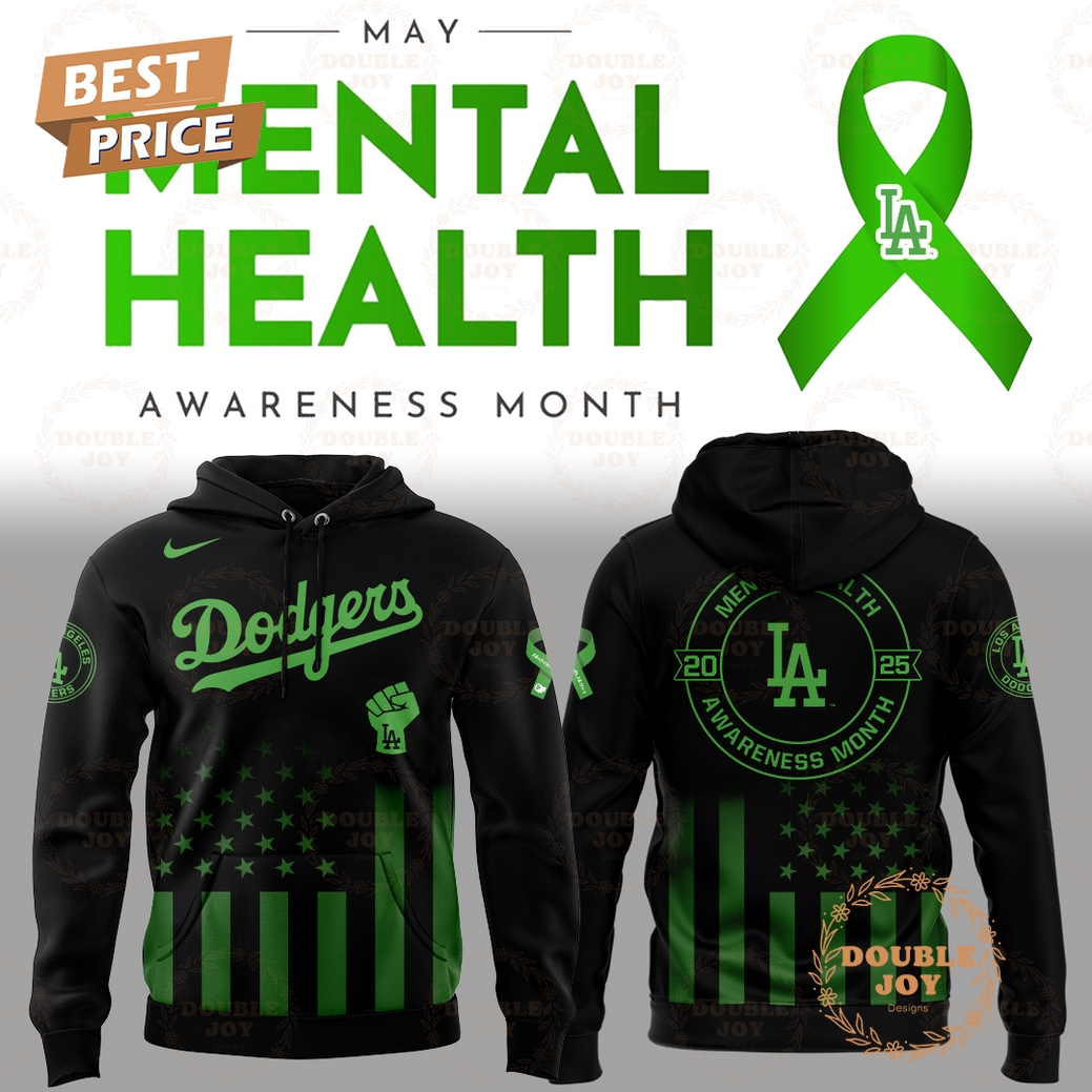 Los Angeles Dodgers Mental Health Awareness Month 2025 Limited Edition Hoodie Los Angeles Dodgers Mental Health Awareness Month 2025 Limited Edition Hoodie
