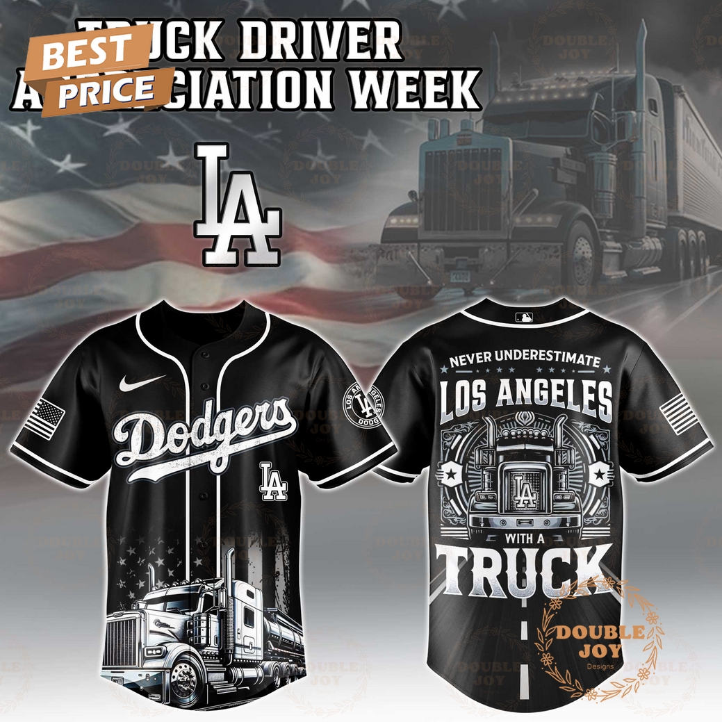 Los Angeles Dodgers Truck Driver Appreciation Week 2025 Limited Edition Baseball Jersey Los Angeles Dodgers Truck Driver Appreciation Week 2025 Limited Edition Baseball Jersey