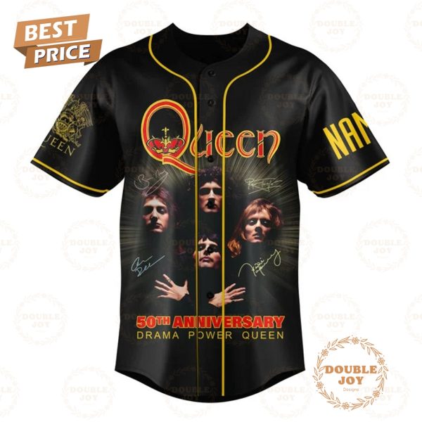 50th Anniversary Some Of Us Grew Up Listening To Queen The Cool Ones Still Do Custom Name Baseball Jersey
