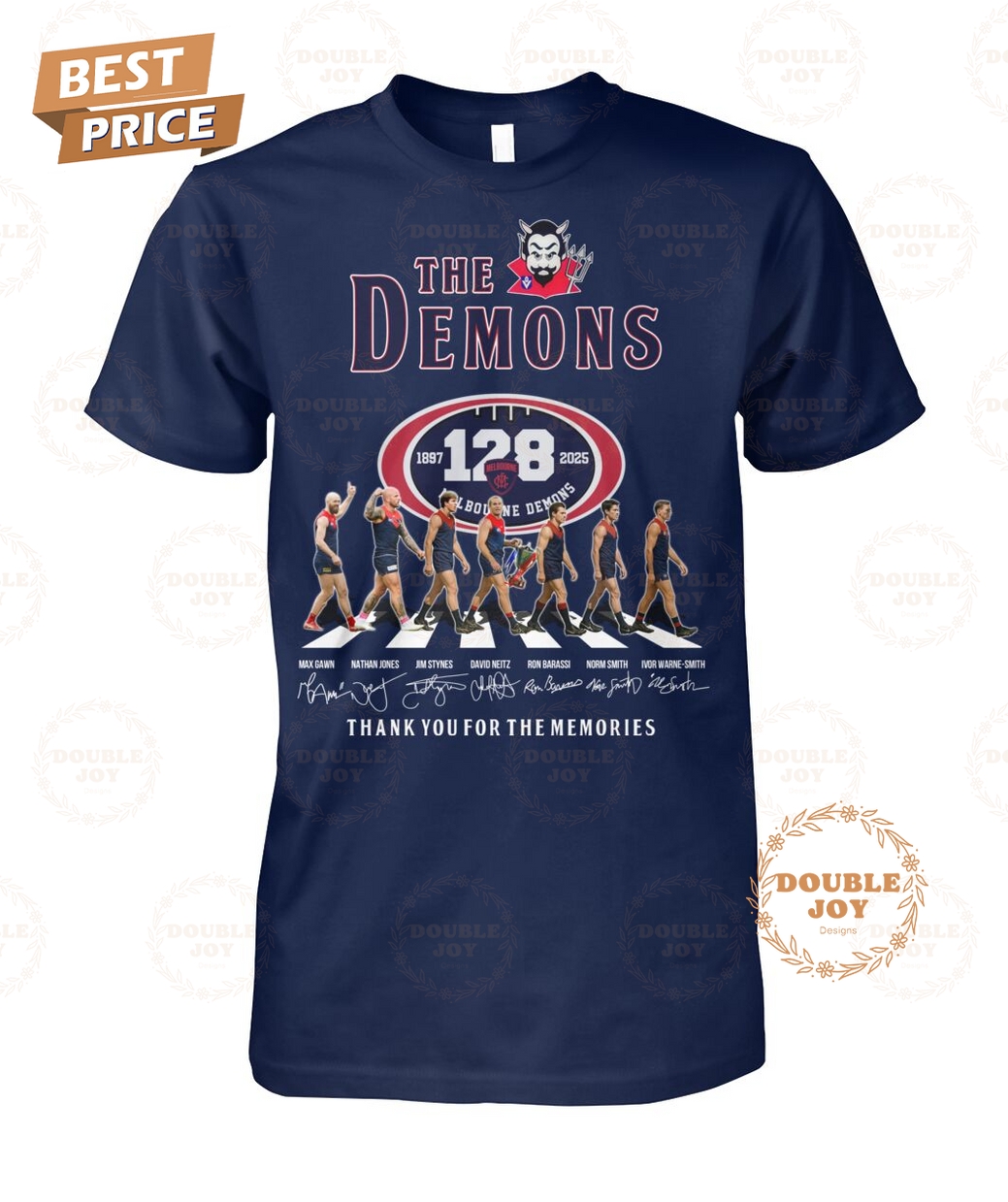 Melbourne Demons 128th 1897-2025 Thank You For The Memories T-Shirt Melbourne Demons 128th 1897-2025 Thank You For The Memories T-Shirt