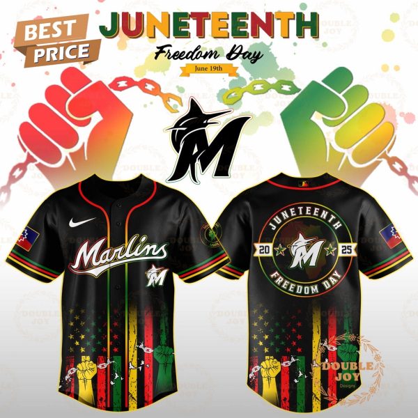 Miami Marlins Juneteenth Freedom Day 2025 Special Edition Baseball Jersey