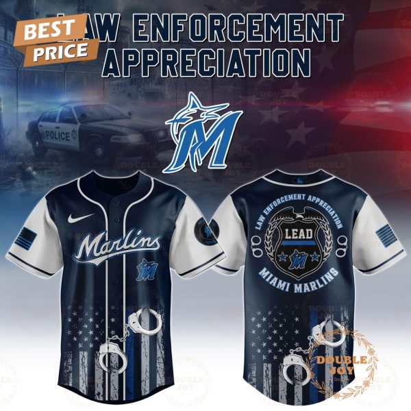 Miami Marlins Law Enforcement Appreciation Day 2025 Special Edition Baseball Jersey