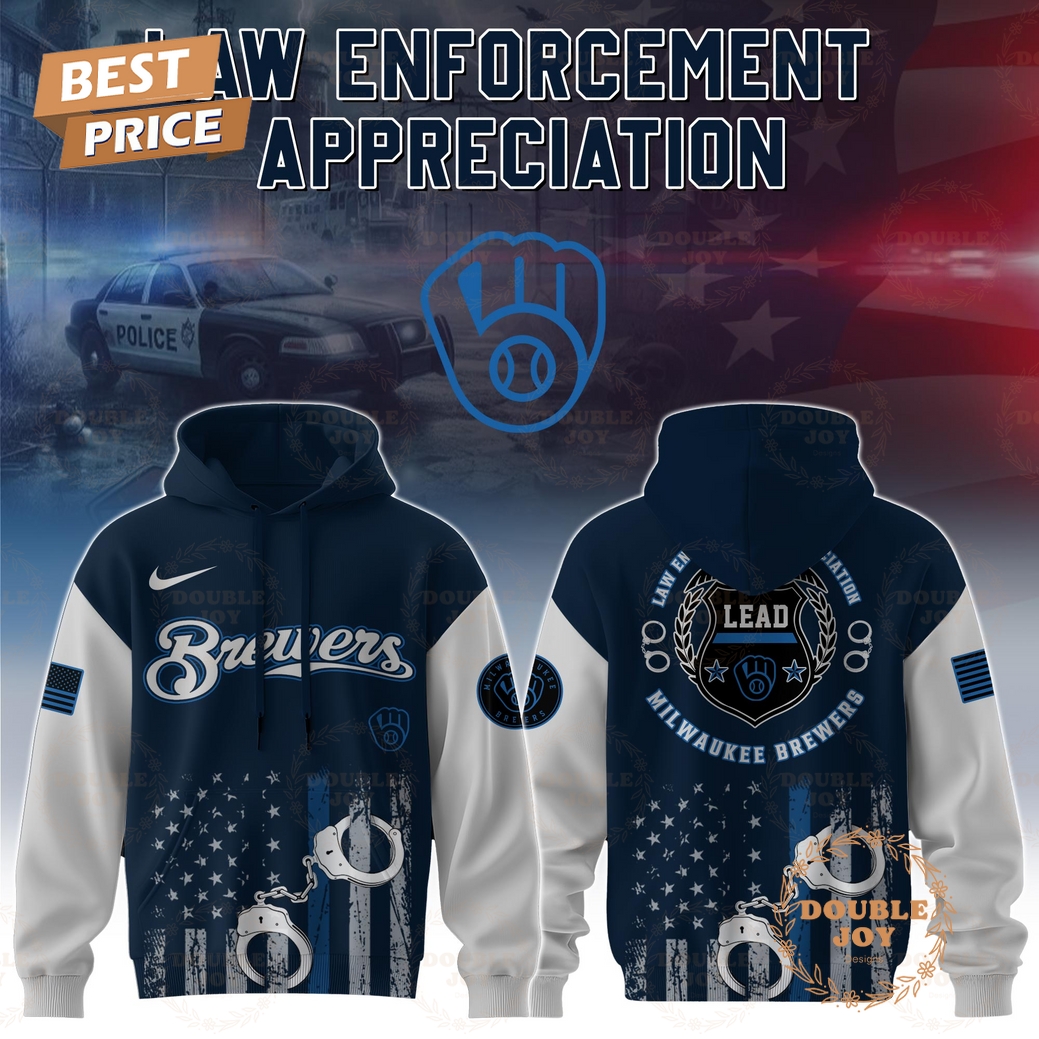 Milwaukee Brewers Law Enforcement Appreciation Day 2025 Special Edition Hoodie Milwaukee Brewers Law Enforcement Appreciation Day 2025 Special Edition Hoodie