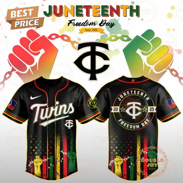 Minnesota Twins Juneteenth Freedom Day 2025 Special Edition Baseball Jersey