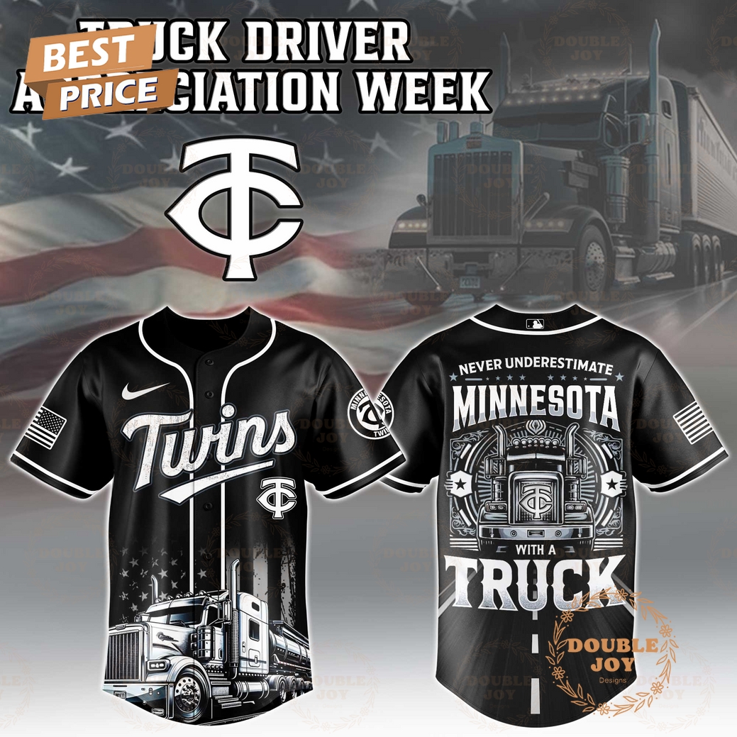 Minnesota Twins Truck Driver Appreciation Week 2025 Limited Edition Baseball Jersey Minnesota Twins Truck Driver Appreciation Week 2025 Limited Edition Baseball Jersey