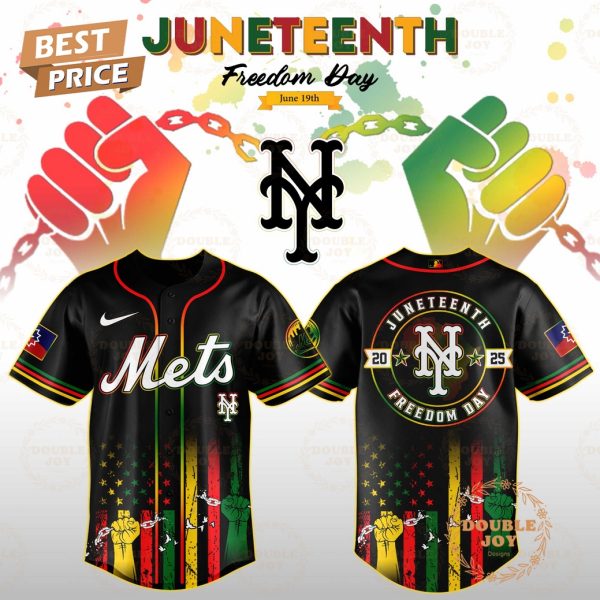 New York Mets Juneteenth Freedom Day 2025 Special Edition Baseball Jersey