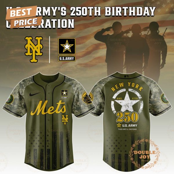 New York Mets U.S. Army’s 250th Limited Edition Baseball Jersey