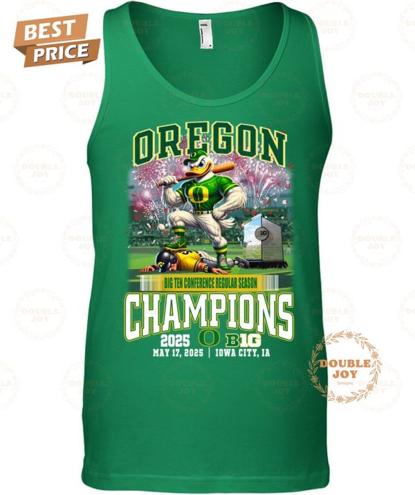 Oregon Ducks Big Ten Conference Regular Season Champions 2025 T-Shirt