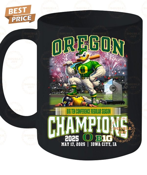 Oregon Ducks Big Ten Conference Regular Season Champions 2025 T-Shirt