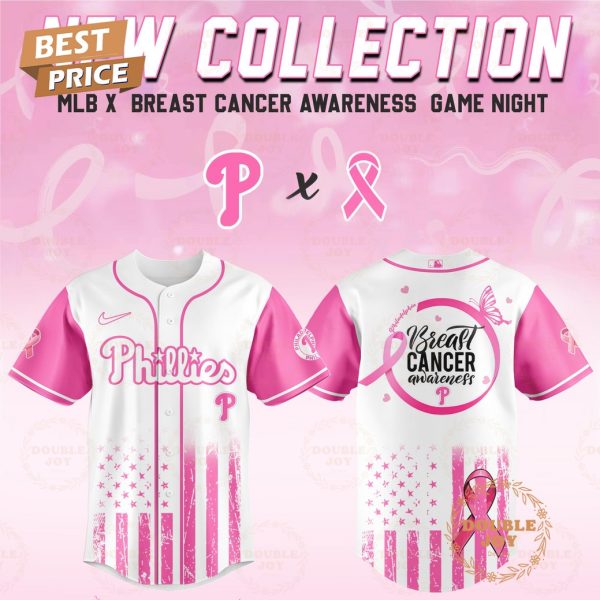 Philadelphia Phillies 2025 Breast Cancer Awareness Game Night Special Edition Baseball Jersey