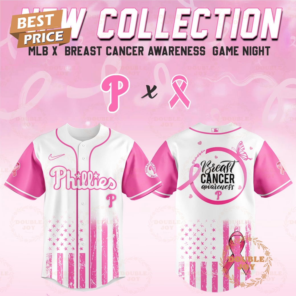 Philadelphia Phillies 2025 Breast Cancer Awareness Game Night Special Edition Baseball Jersey Philadelphia Phillies 2025 Breast Cancer Awareness Game Night Special Edition Baseball Jersey