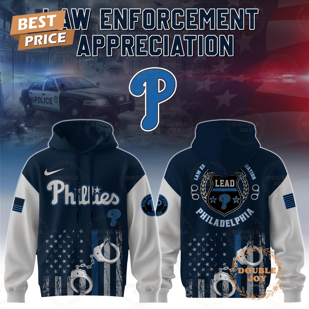 Philadelphia Phillies Law Enforcement Appreciation Day 2025 Special Edition Hoodie Philadelphia Phillies Law Enforcement Appreciation Day 2025 Special Edition Hoodie
