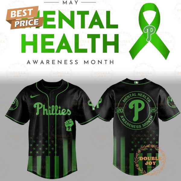 Philadelphia Phillies Mental Health Awareness Month 2025 Limited Edition Baseball Jersey
