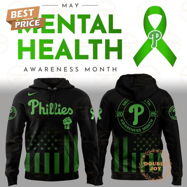 Philadelphia Phillies Mental Health Awareness Month 2025 Limited Edition Hoodie