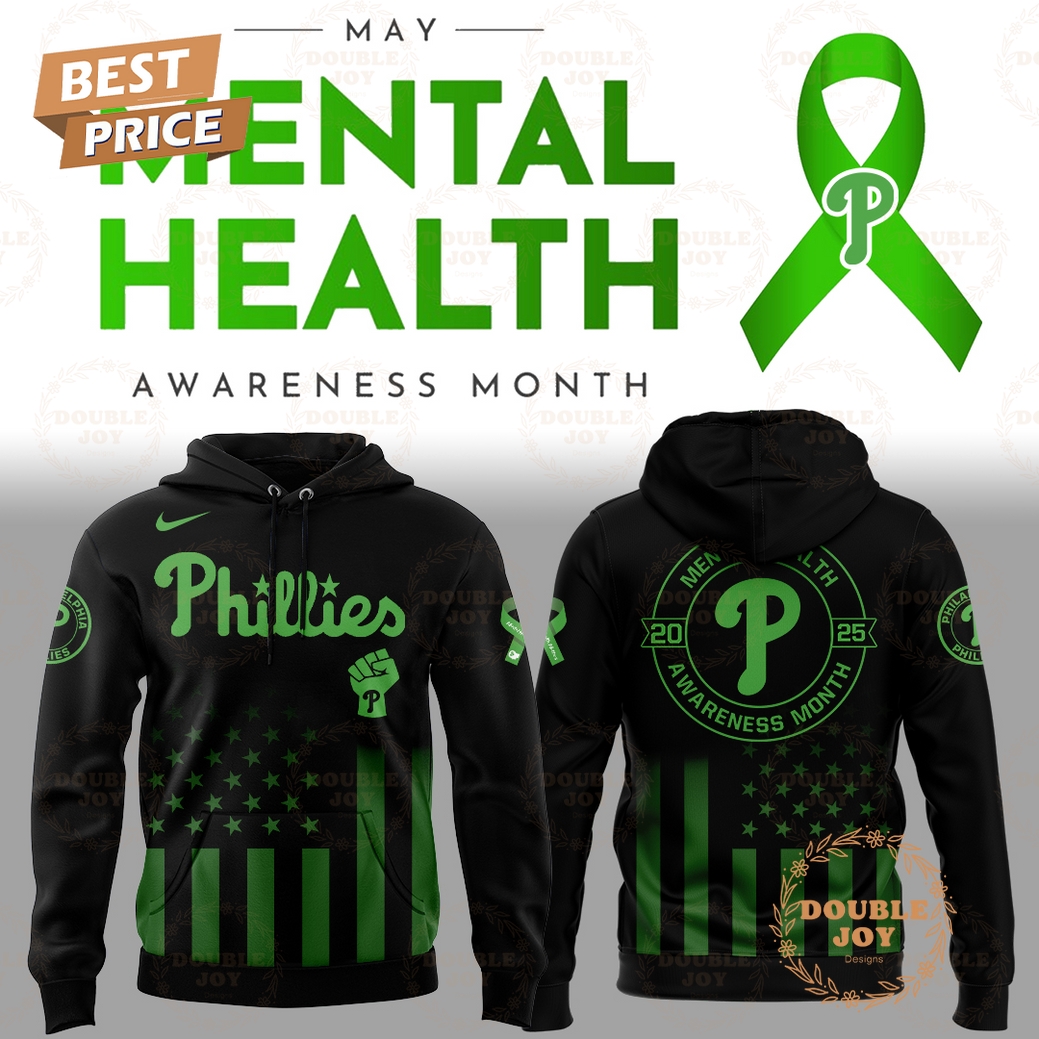 Philadelphia Phillies Mental Health Awareness Month 2025 Limited Edition Hoodie Philadelphia Phillies Mental Health Awareness Month 2025 Limited Edition Hoodie