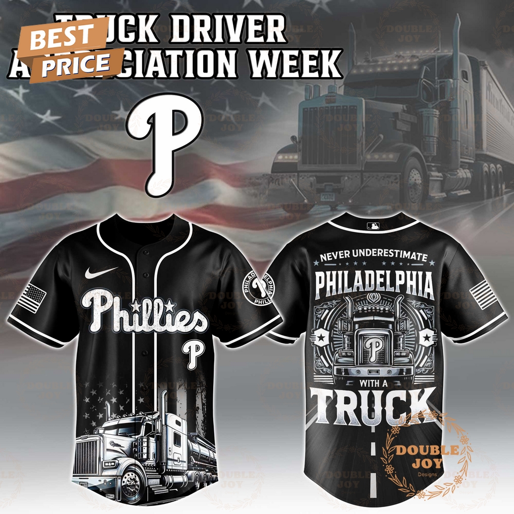 Philadelphia Phillies Truck Driver Appreciation Week 2025 Limited Edition Baseball Jersey Philadelphia Phillies Truck Driver Appreciation Week 2025 Limited Edition Baseball Jersey
