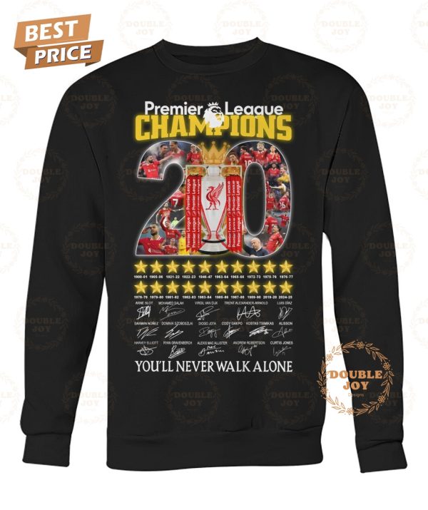 Premier League Champions 2025 Liverpool You’ll Never Walk Alone T-Shirt