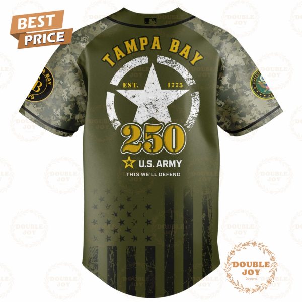 Tampa Bay Rays U.S. Army’s 250th Limited Edition Baseball Jersey