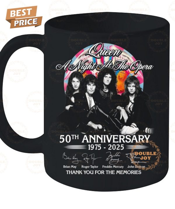 Queen A Night At The Opera 50th Anniversary 1975-2025 Thank You For The Memories 2D T-Shirt