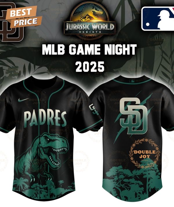San Diego Padres Jurassic World Rebirth Game Night 2025 Special Edition Baseball Jersey