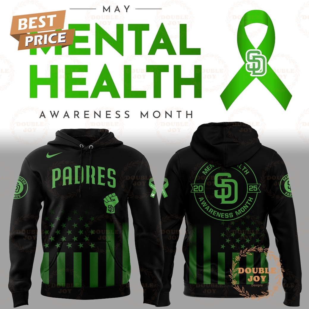 San Diego Padres Mental Health Awareness Month 2025 Limited Edition Hoodie San Diego Padres Mental Health Awareness Month 2025 Limited Edition Hoodie