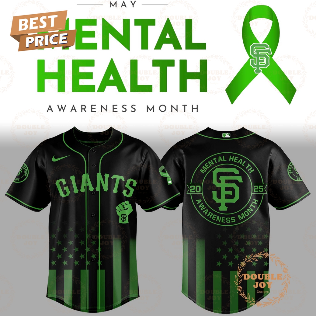 San Francisco Giants Mental Health Awareness Month 2025 Limited Edition Baseball Jersey San Francisco Giants Mental Health Awareness Month 2025 Limited Edition Baseball Jersey