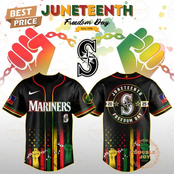 Seattle Mariners Juneteenth Freedom Day 2025 Special Edition Baseball Jersey