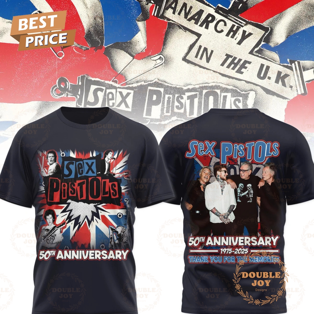 Sex Pistols 50th Anniversay 1975-2025 Thank You For The Memories Limited Edition T-Shirt, Hoodie Sex Pistols 50th Anniversay 1975-2025 Thank You For The Memories Limited Edition T-Shirt, Hoodie