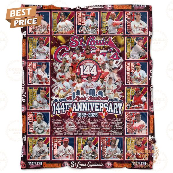 St.Louis Cardinals 144th Anniversary 1882-2026 Limited Edition Fleece Blanket