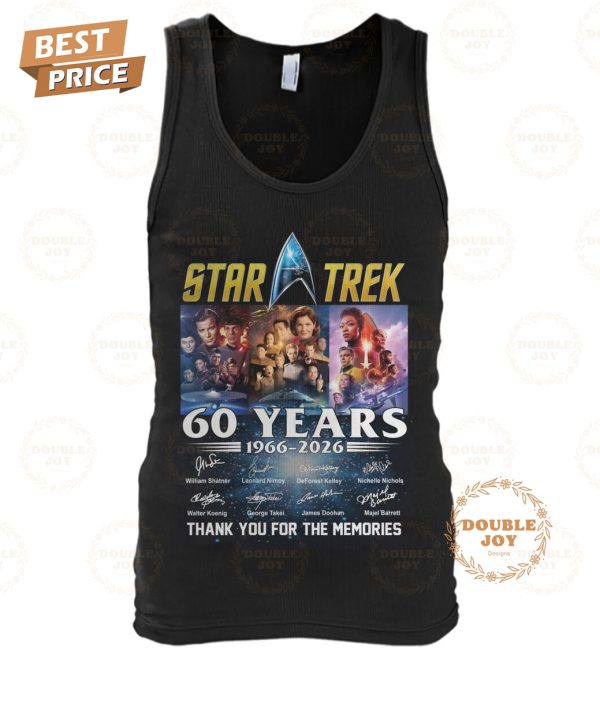 Star Trek 60 Years 1966-2026 Thank You For The Memories Limited Edition T-Shirt