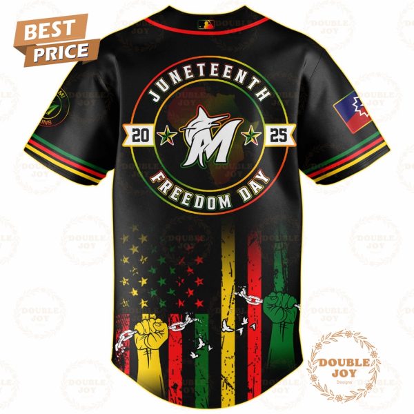 Miami Marlins Juneteenth Freedom Day 2025 Special Edition Baseball Jersey
