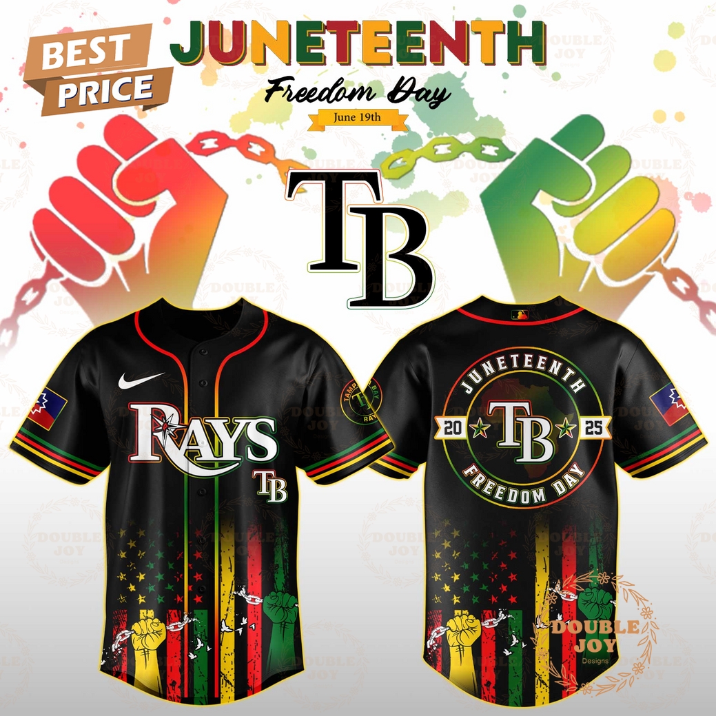 Tampa Bay Rays Juneteenth Freedom Day 2025 Special Edition Baseball Jersey Tampa Bay Rays Juneteenth Freedom Day 2025 Special Edition Baseball Jersey