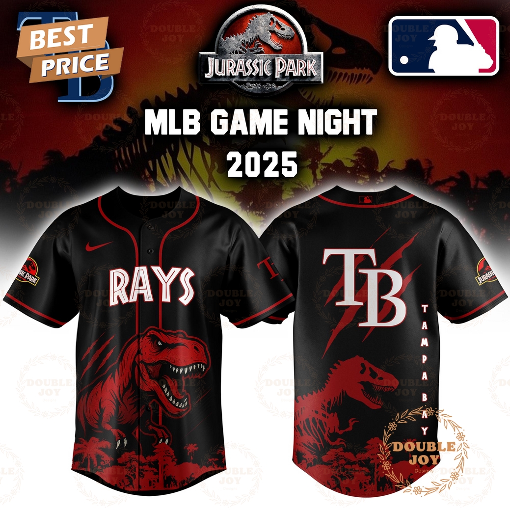 Tampa Bay Rays Jurassic Park Game Night 2025 Limited Edition Baseball Jersey Tampa Bay Rays Jurassic Park Game Night 2025 Limited Edition Baseball Jersey