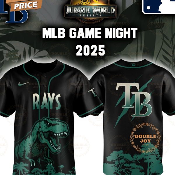 Tampa Bay Rays Jurassic World Rebirth Game Night 2025 Special Edition Baseball Jersey