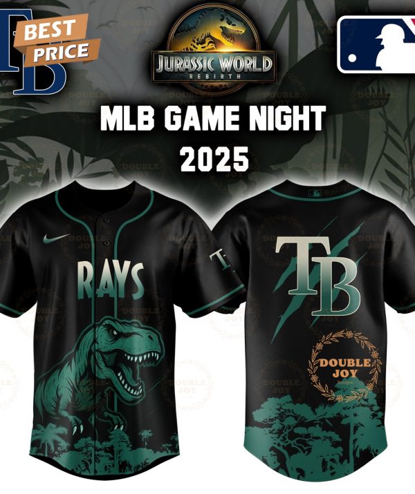 Tampa Bay Rays Jurassic World Rebirth Game Night 2025 Special Edition Baseball Jersey