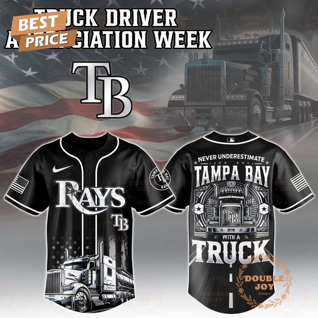 Tampa Bay Rays Truck Driver Appreciation Week 2025 Limited Edition Baseball Jersey Tampa Bay Rays Truck Driver Appreciation Week 2025 Limited Edition Baseball Jersey