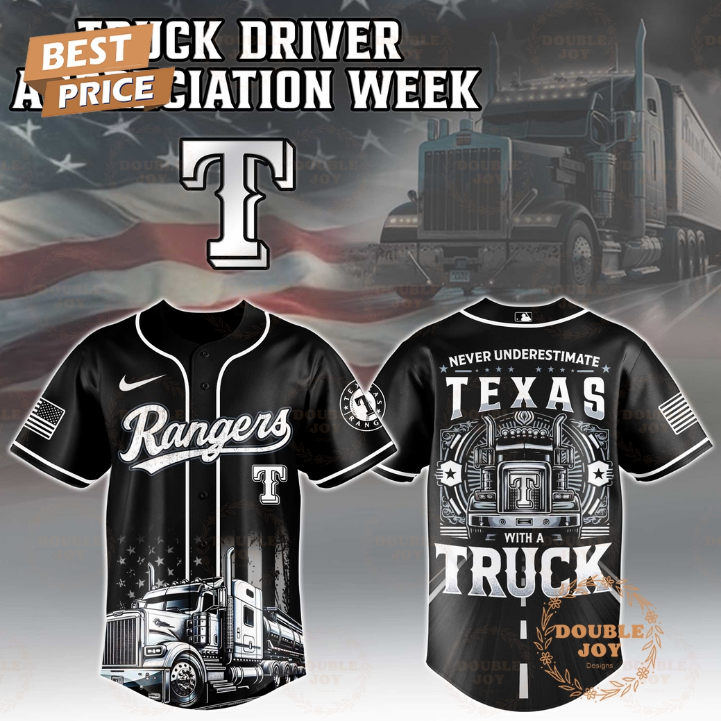 Texas Rangers Truck Driver Appreciation Week 2025 Limited Edition Baseball Jersey Texas Rangers Truck Driver Appreciation Week 2025 Limited Edition Baseball Jersey