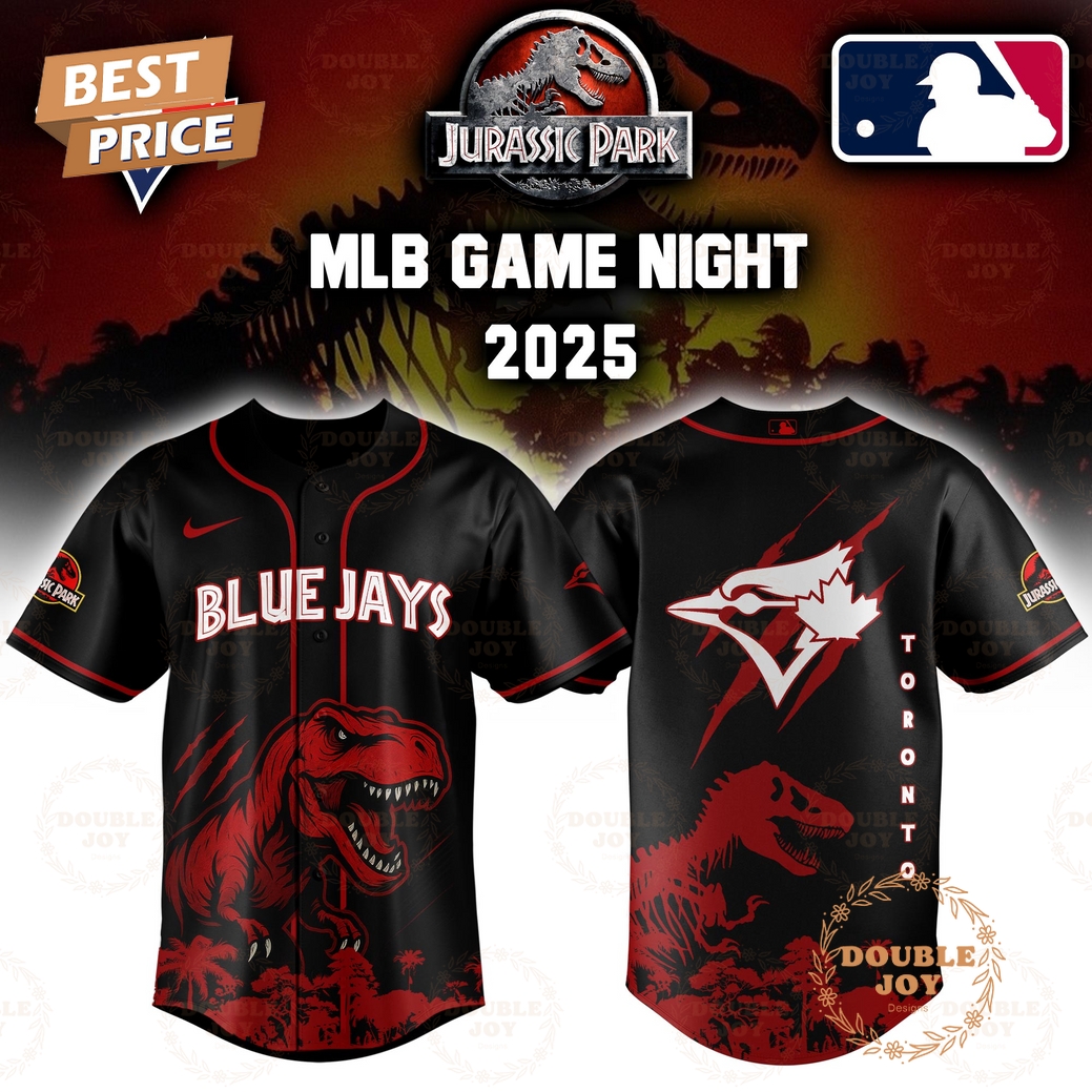 Toronto Blue Jays Jurassic Park Game Night 2025 Limited Edition Baseball Jersey Toronto Blue Jays Jurassic Park Game Night 2025 Limited Edition Baseball Jersey