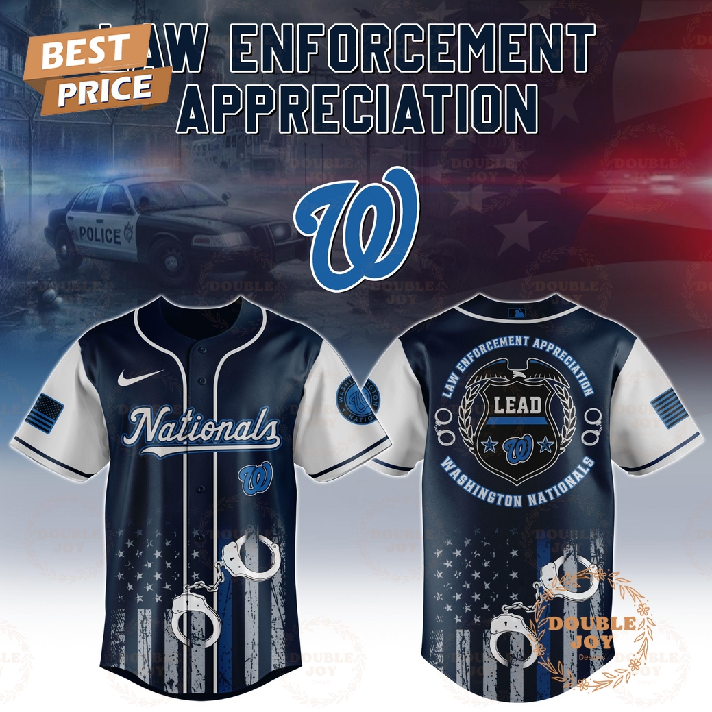 Washington Nationals Law Enforcement Appreciation Day 2025 Special Edition Baseball Jersey Washington Nationals Law Enforcement Appreciation Day 2025 Special Edition Baseball Jersey