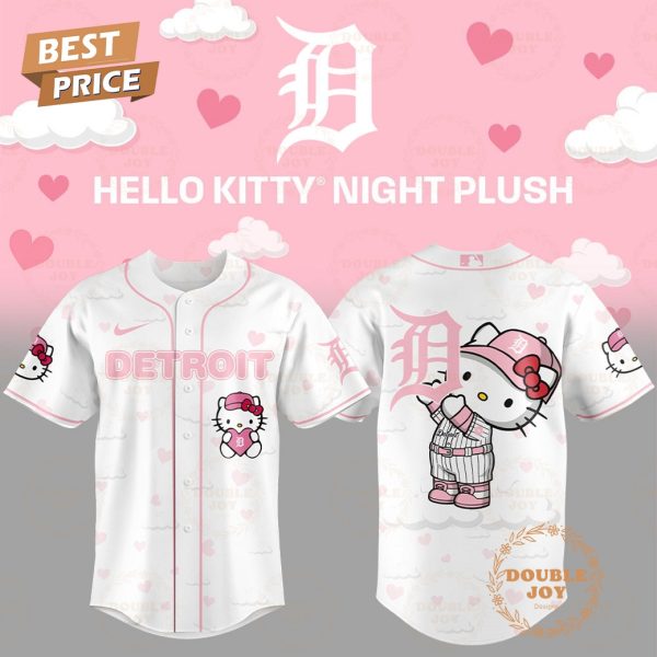 Detroit Tigers Hello Kitty Night Plush 2025 Special Edition Baseball Jersey