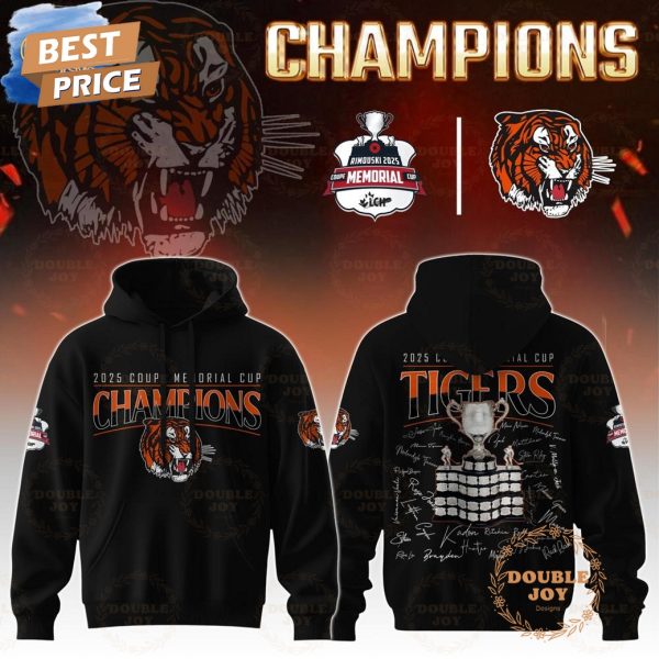 Medicine Hat Tigers 2025 Coupe Memorial Cup Champions Limited Edition T-Shirt, Hoodie