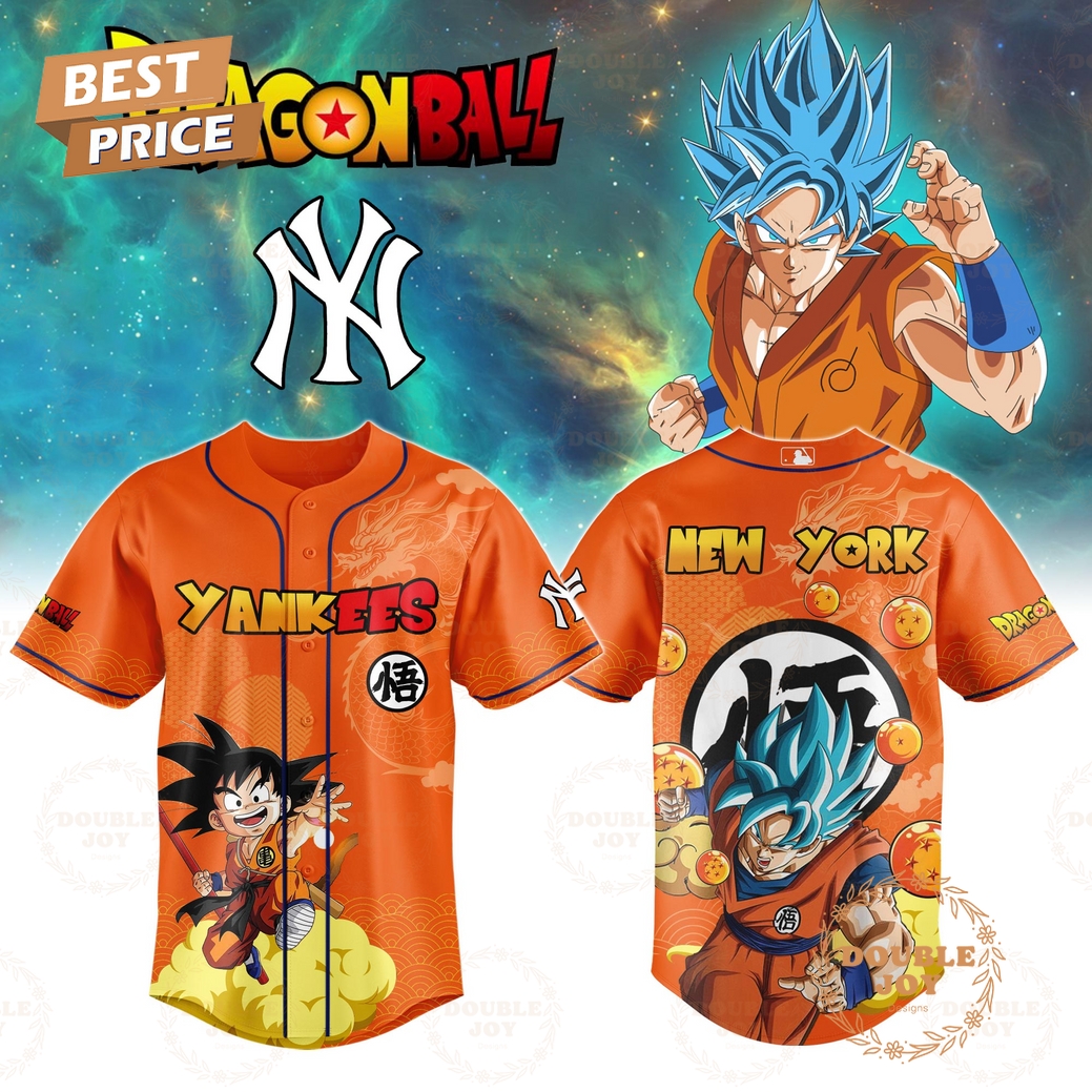 2025 Goku x New York Yankees Dragonball Limited Edition Baseball Jersey 2025 Goku x New York Yankees Dragonball Limited Edition Baseball Jersey