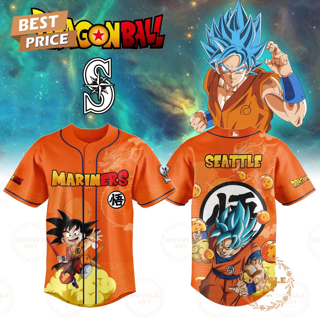 2025 Goku x Seattle Mariners Dragonball Limited Edition Baseball Jersey 2025 Goku x Seattle Mariners Dragonball Limited Edition Baseball Jersey