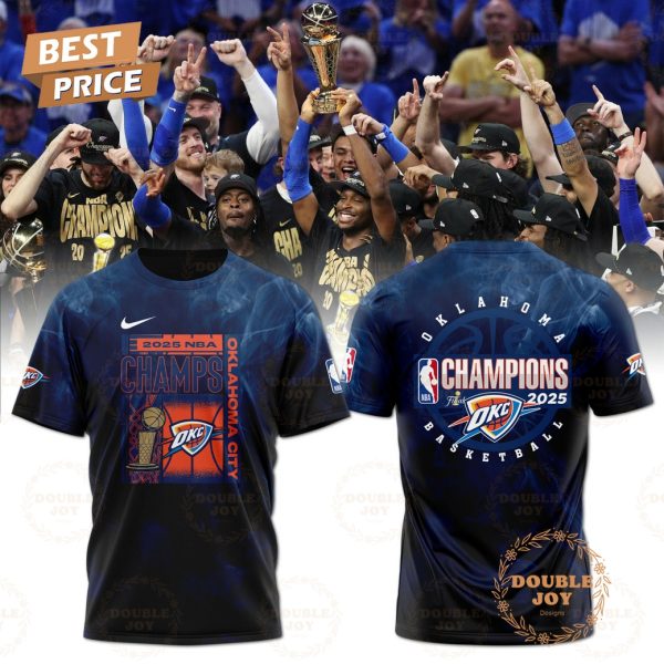 2025 NBA Champs Oklahoma City Thunder Special Edition T-Shirt, Hoodie – Blue